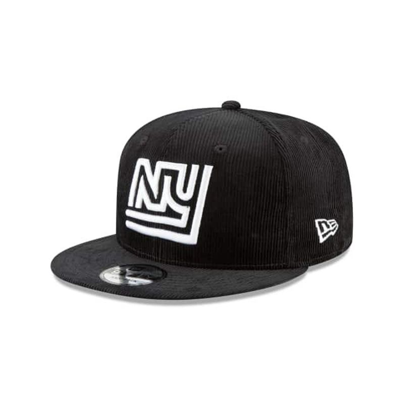 NFL New York Giants Corduroy 9Fifty Snapback (VOS1811) - Black New Era Caps